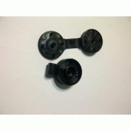 Clips de fixation noirs pour filets - 1600 pièces - Polyéthylène haute densité - 40 mm