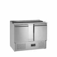 Comptoir pour saladette GN1/1 - 2 portes pleines à charnières | Tefcold - SA1045
