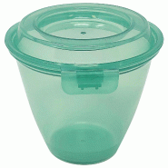 Contacto Barquette avec couvercle rabattable Eco-Takeout 175 ml, vert - vert plastique 1108/186