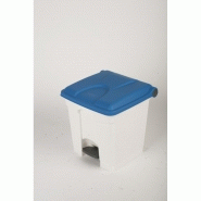 Container 30l blanc couvercle bleu