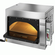 Four à pizza électrique professionnel digital. Chambre de cuisson entièrement réfractaire. Eclairage intérieur. Capacité 9 pizzas. FIMAR FMD9 - 821