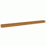 Helloshop26 - Lit surélevé de jardin design décoratif 770 x 50 x 36 cm anti-corrosif ambiance naturelle en acier corten rouillé 02_0046131 - acier