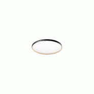 Plafonnier LED circulaire en métal noir mat et doré, 45 W, intensité variable, diamètre 58,5 cm, luminaire design d'intérieur - Perenz - multicol