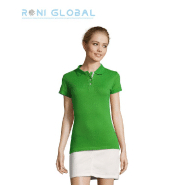 Polo de travail femme manches courtes en coton - PORTLAND SOL'S - 100% coton Ringspun, style ajusté_0