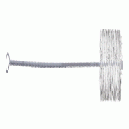 Schneider - brosse de nettoyage, 700 x 120 x Ø 55 mm - blanc 120655