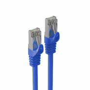 Shiverpeaks Câble patch, Cat. 6A, S/FTP, 3,0 m, bleu - bleu 4017538001009