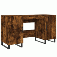 VidaXL Bureau chêne fumé 140x50x75 cm bois d'ingénierie Modèle Orion Office Urban - 829577