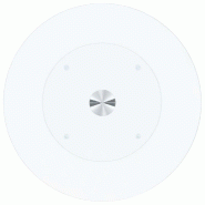 VidaXL Table basse Transparent 40 cm Verre trempé Modèle Apex Panorama Élite - 322780