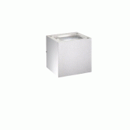Zafferano Sole Applique Murale Pour Extérieur Et Intérieur En Aluminium Blanc Mat Led 20W 3000K Ip54, Design Moderne Et Minimaliste, 12X12X12 Cm Hau