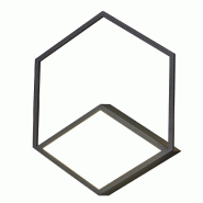 Applique  intérieure noire - Mantra - Kubick - noir aluminium 8435153275968