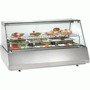 Bartscher Vitrine inox réfrigérée 3 x GN 1/1, verre plié, 2 portes coulissantes, 460 W - 230 V - MONO - 406056 Bartscher Vitrine inox réfrigérée 3 x GN 1/1, verre plié, 2 portes coulissantes, 460 W - 230 V - MONO - 406056