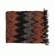 Bazar Bizar - s'il vous Plaid - Black Orange - textile INIE002BOr Bazar Bizar - s'il vous Plaid - Black Orange - textile INIE002BOr
