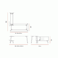 Bureau Manager Arky avec rangement - 188, Anthracite, Droite, Oui