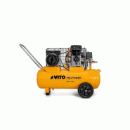 Compresseur à courroie 50 Litres 2.5 CV 1.9 kW 230V AC Pression 8 Bar VITO - jaune acier 5604612642112