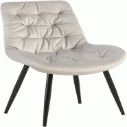 Décoshop26 - Chaise de salle à manger x1 en velours gris cadre en métal noir confort & élégance intemporelle 10_0007227 - gris métal 3000266003354