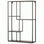 Décoshop26 - Étagère murale en métal noir 4 étagères forme rectangle 60x40x12 cm ETA05037 - noir 3000515169602 Décoshop26 - Étagère murale en métal noir 4 étagères forme rectangle 60x40x12 cm ETA05037 - noir 3000515169602