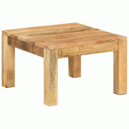 Décoshop26 - Table basse de salon design rustique 55 x 55 x 35 cm bois de manguier massif DEC037088 - Bois massif 3000263089382