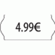Étiquette Meto - format 26x12mm - blanc standard - boîte de 18000