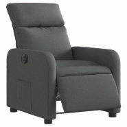 Fauteuil inclinable électrique Gris foncé Tissu Modèle Servoria - 8721012219113