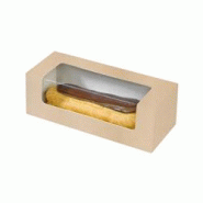 FHC evolupack FHC - 250Pcs - Boîte carton à fenêtre PET pour éclair ou macaron 150x60mm H50mm - FHC210CCLAIRK FHC evolupack FHC - 250Pcs - Boîte carton à fenêtre PET pour éclair ou macaron 150x60mm H50mm - FHC210CCLAIRK