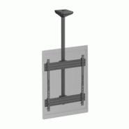 KIMEX Support TV plafond 1 écran mode portrait 65''- 75'' Hauteur 150 cm noir - noir 3700685426320 KIMEX Support TV plafond 1 écran mode portrait 65''- 75'' Hauteur 150 cm noir - noir 3700685426320