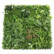 Oviala Business Mur végétal artificiel jungle tropicale premium 100x100 cm - vert plastique polypropylène 113687 Oviala Business Mur végétal artificiel jungle tropicale premium 100x100 cm - vert plastique polypropylène 113687
