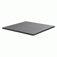 Oviala Business Plateau de table carré en aluminium gris 60x60cm Camden - Oviala - gris aluminium 104543 Oviala Business Plateau de table carré en aluminium gris 60x60cm Camden - Oviala - gris aluminium 104543