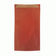 Pochettes cadeaux kraft vergé rouge 30+8x48cm - par 250 - emballage rapide et facile