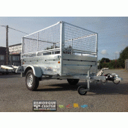 Remorque LIDER ROBUST - freinée - PTAC : 750/500 kg - 200 x 134 cm - 1 essieu - Reference GH126-IFW
