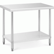 Royal Catering - Royal Catering RCAT-120/60-NW Table de Travail INOX (120 x 60 x 5 cm, Capacité de Charge 110kg, Pieds réglables) - 4250928691880