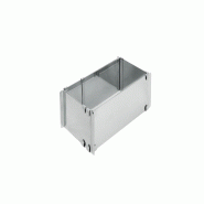 Schneider - Cadre à pâtisserie réglable 215 x 115 x 80 mm, acier inoxydable, max. 405 x 200 x 80 mm - inox 155400