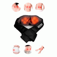 Yoghi – Masseur De Pieds Shiatsu – Noir - 18 Têtes – Chauffage Infrarouge – Surface Lavable – 32w - 3662738027505