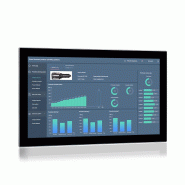 Panel PC industriel fanless 23.8" 1920 x 1080 Full HD - EVI-C024WAC avec écran capacitif PCAP et processeur Intel Celeron J6412