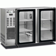 Arrière bar inox 229L 2portes vitrées Groupe logé AFI Collin-Lucy