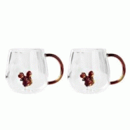 Aulica Tasses à thé écureuil - lot de 2 - transparent 179801 Aulica Tasses à thé écureuil - lot de 2 - transparent 179801