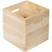 Caisse en pin massif 30 cm Dinamic Astigarraga - beige 8422341499053 Caisse en pin massif 30 cm Dinamic Astigarraga - beige 8422341499053