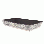 Corbeille carton rectangulaire "Epicerie fine" 33x20x6 cm - par 30
