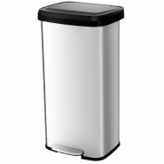 COSTWAY Poubelle de Cuisine, Poubelle à Pédale 68 L avec Couvercle à Fermeture Douce, Système de Tri des Déchets avec Compartiment Désodorisant