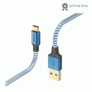 Hama Reflective Câble USB 1,5 m USB 2.0 USB A USB C Bleu - bleu 00201558