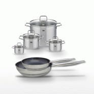 Lot Poêles 24/28 cm et Faitouts 12/16/20/26 cm Elo Profi Therm Platinum - gris inox 3176239952605