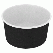 Pot à glace en carton Black edition 150ml Ø8,5x4,5cm - par 2000