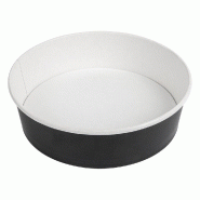 Saladier rond carton kraft 950 ml Ø18,7/16,5x5,4cm noir - par 300