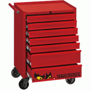 Servante d'atelier rouge - 7 tiroirs - Mini Foam Master - 217 outils Teng Tools TKW26R217F