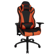 Siège réglable avec coussin appui-tête et accoudoirs 4D - AZGENON Z300 ORANGE - Réf : AZG_Z300_BKORG