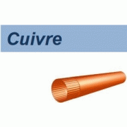 Tuyau cylindrique agrafé cuivre  réf 01tuyagcui006