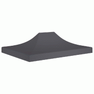VidaXL Toit de tente de réception 4,5x3 m Anthracite 270 g/m² Modèle Atlas Master Pro - noir 315364