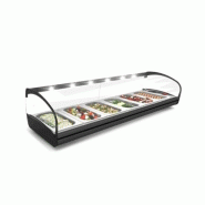 Vitrine chaude SHARK - Bain marie - 6 bacs GN 1/3 - CK6L | Sayl Barcelona - noir 674005068299