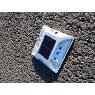Voe0577 - plot solaire blanc et réflecteur - abc equipements collectivites - 105 mm