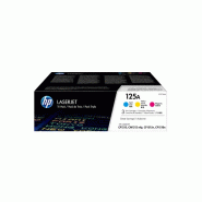 125A pack de 3 toners LaserJet cyan/magenta/jaune authentiques