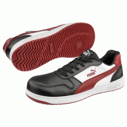Chaussure de travail frontcourt p 47 bas noir/blanc/rouge s3l - PUMA - 640208 - 857307_0